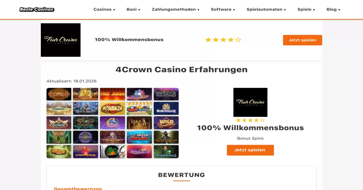 4 Crowns Casino screenshot